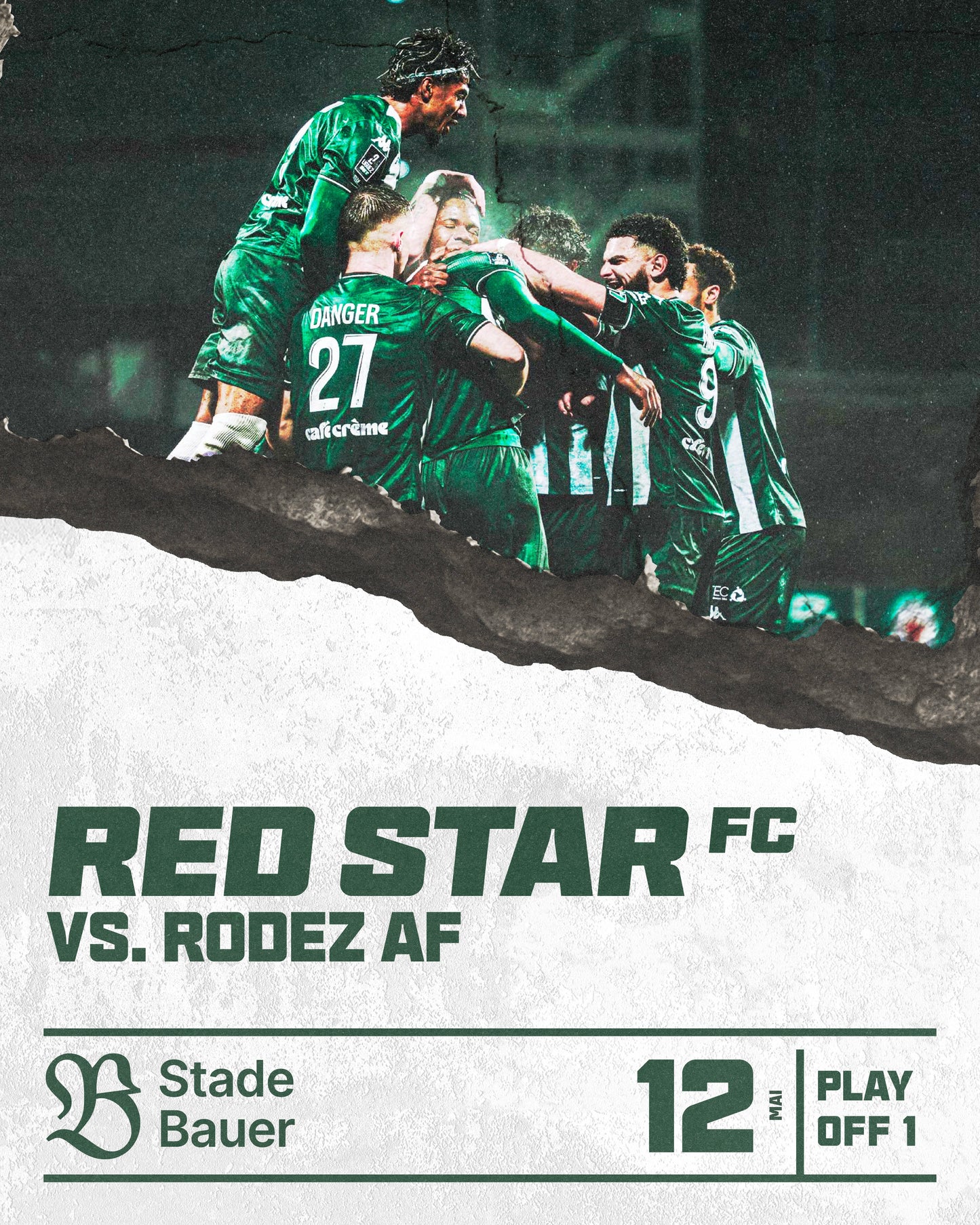Barrage Ligue 2 - Red Star - Rodez Averyon Football (Espace Châteauform')