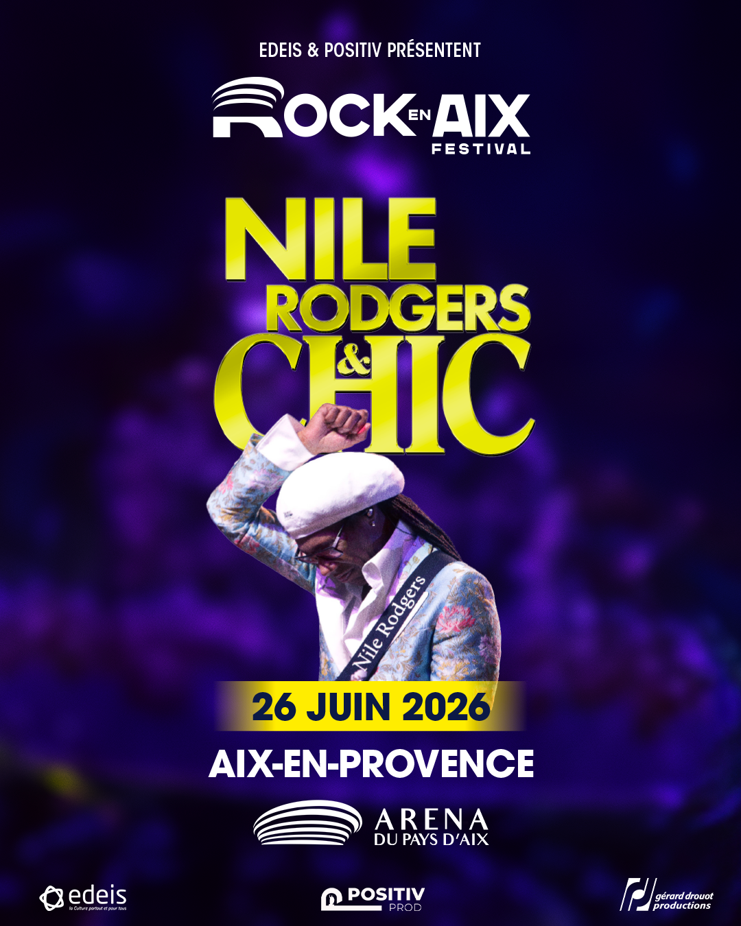 Rock en Aix Festival avec Nile Rodgers (Salon VIP)
